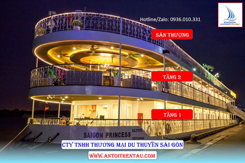 Thực đơn của du thuyền Saigon Princess